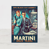Martini Space Travel Poster SP5: Black Cat Agency Kaart (Voorkant)
