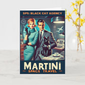 Martini Space Travel Poster SP5: Black Cat Agency Kaart (Gele Bloem)