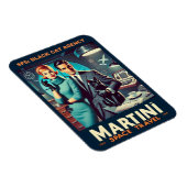 Martini Space Travel Poster SP5: Black Cat Agency Magneet (Rechterzijde)