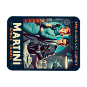 Martini Space Travel Poster SP5: Black Cat Agency Magneet (Horizontaal)