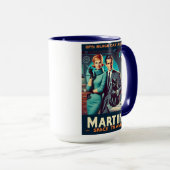 Martini Space Travel Poster SP5: Black Cat Agency Mok (Voorkant rechts)