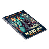 Martini Space Travel Poster SP5: Black Cat Agency Notitieboek (Rechterzijde)