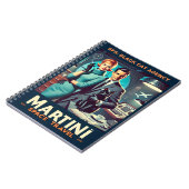 Martini Space Travel Poster SP5: Black Cat Agency Notitieboek (Linkerzijde)