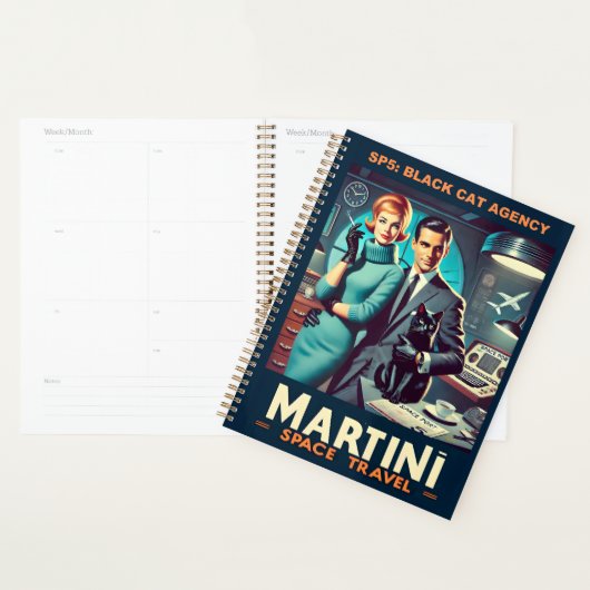 Martini Space Travel Poster SP5: Black Cat Agency Planner (Display)