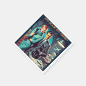 Martini Space Travel Poster SP5: Black Cat Agency Servet (Hoek)