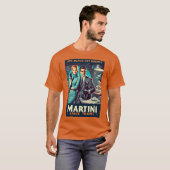 Martini Space Travel Poster SP5: Black Cat Agency T-shirt (Voorkant volledig)