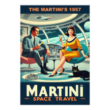 Martini Space Travel Posters De Martini's 1957