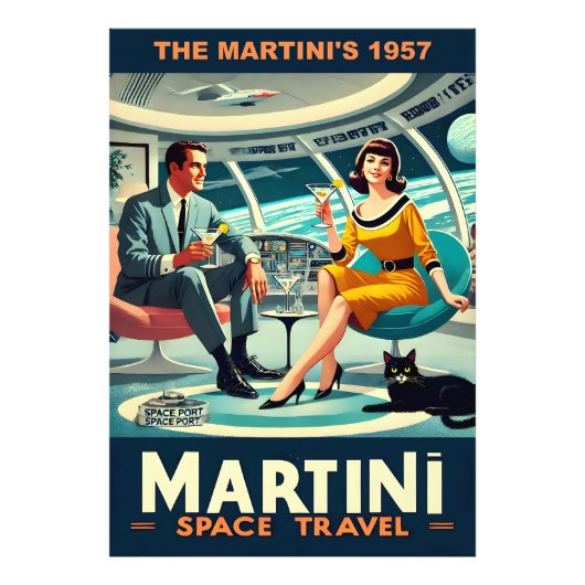 Martini Space Travel Posters De Martini's 1957 (Voorkant)