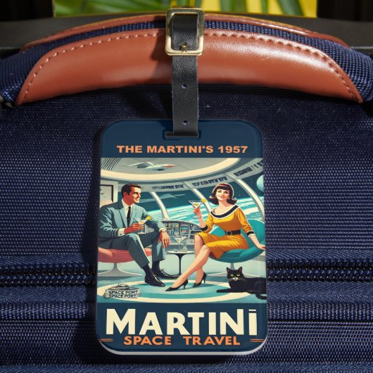 Martini Space Travel Posters De Martini's 1957 Bagagelabel (Voorkant Insitu 2)