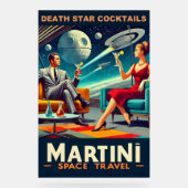 Martini Space Travel Posters Death Star Cocktails (Voorkant)