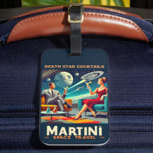 Martini Space Travel Posters Death Star Cocktails