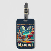 Martini Space Travel Posters Death Star Cocktails Bagagelabel (Voorkant (verticaal))