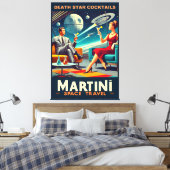 Martini Space Travel Posters Death Star Cocktails Canvas Afdruk (Insitu (Slaapkamer))