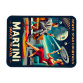 Martini Space Travel Posters Death Star Cocktails Magneet (Horizontaal)