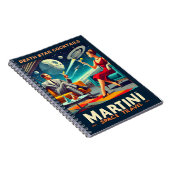 Martini Space Travel Posters Death Star Cocktails Notitieboek (Rechterzijde)