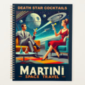 Martini Space Travel Posters Death Star Cocktails Planner (Voorkant)