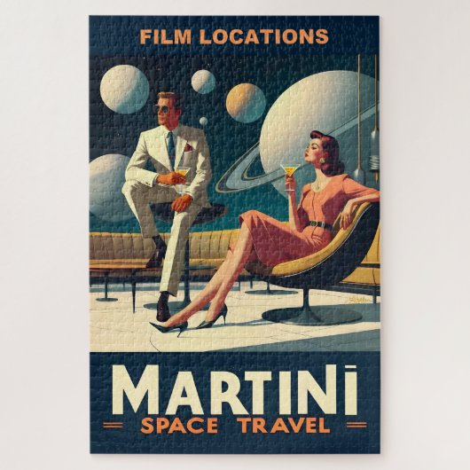 Martini Space Travel Posters Film Locaties Legpuzzel (Verticaal)