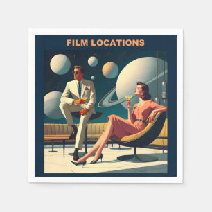 Martini Space Travel Posters Film Locaties Servet