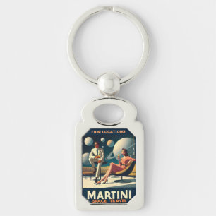 Martini Space Travel Posters Film Locaties Sleutelhanger