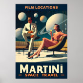 Martini Space Travel Posters Filmlocaties (Voorkant)