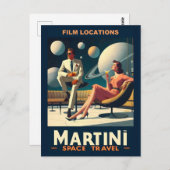 Martini Space Travel Posters Filmlocaties Briefkaart (Voorkant / Achterkant)