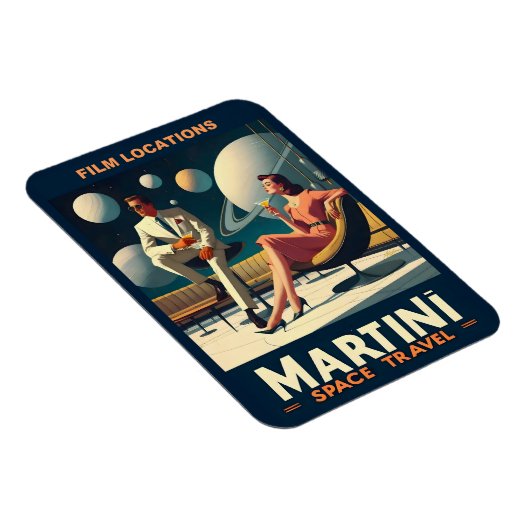 Martini Space Travel Posters Filmlocaties Magneet (Rechterzijde)