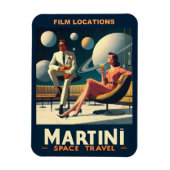 Martini Space Travel Posters Filmlocaties Magneet (Verticaal)