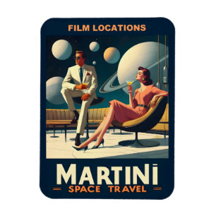 Martini Space Travel Posters Filmlocaties Magneet