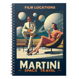 Martini Space Travel Posters Filmlocaties Notitieboek