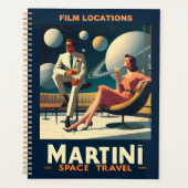 Martini Space Travel Posters Filmlocaties Planner (Voorkant)