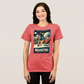 Martini Space Travel Posters Filmlocaties Tri-Blend Shirt (Voorkant volledig)