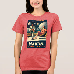 Martini Space Travel Posters Filmlocaties Tri-Blend Shirt