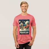 Martini Space Travel Posters Filmlocaties Tri-Blend Shirt (Voorkant volledig)