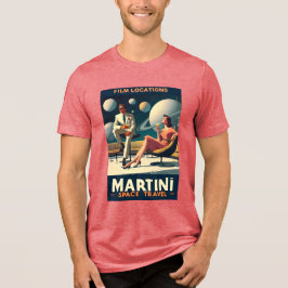 Martini Space Travel Posters Filmlocaties Tri-Blend Shirt