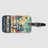 Martini Space Travel Posters Flight Crew Bagagelabel (Voorkant (horizontaal))