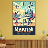 Martini Space Travel Posters Flight Crew  Canvas Afdruk (Insitu (Woonkamer))
