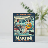 Martini Space Travel Posters The Martini's 1957 Briefkaart (Staand voorkant)