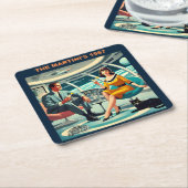 Martini Space Travel Posters The Martini's 1957 Kartonnen Onderzetters (Schuin)