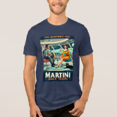 Martini Space Travel Posters The Martini's 1957 Tri-Blend Shirt (Voorkant)