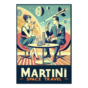 Martini Space Travel Posters Vliegtuigbemanning