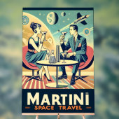 Martini Space Travel Posters Vliegtuigbemanning (Neutraal)