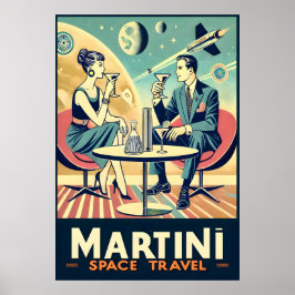 Martini Space Travel Posters Vliegtuigbemanning