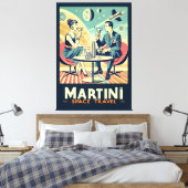 Martini Space Travel Posters Vliegtuigbemanning Canvas Afdruk (Insitu (Slaapkamer))