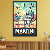 Martini Space Travel Posters Vliegtuigbemanning Canvas Afdruk (Insitu (Woonkamer))