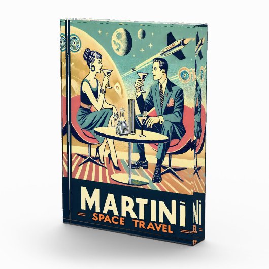 Martini Space Travel Posters Vliegtuigbemanning Fotoblokken (Rechts)