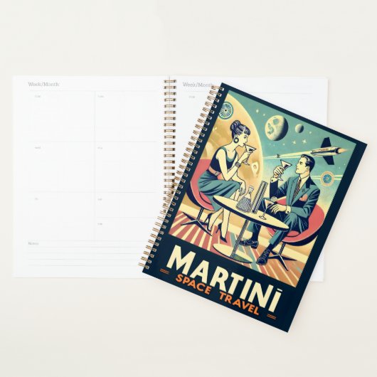 Martini Space Travel Posters Vliegtuigbemanning Planner (Display)