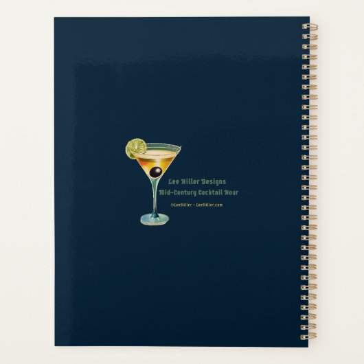 Martini Space Travel Posters Vliegtuigbemanning Planner (Achterkant)