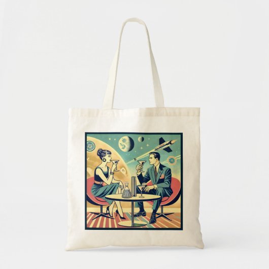 Martini Space Travel Posters Vliegtuigbemanning Tote Bag (Voorkant)