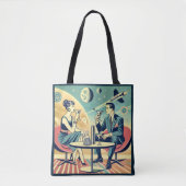 Martini Space Travel Posters Vliegtuigbemanning Tote Bag (Voorkant)