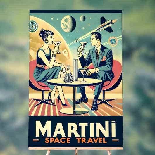 Martini Space Travel Posters Vluchtbemanning (Neutraal)